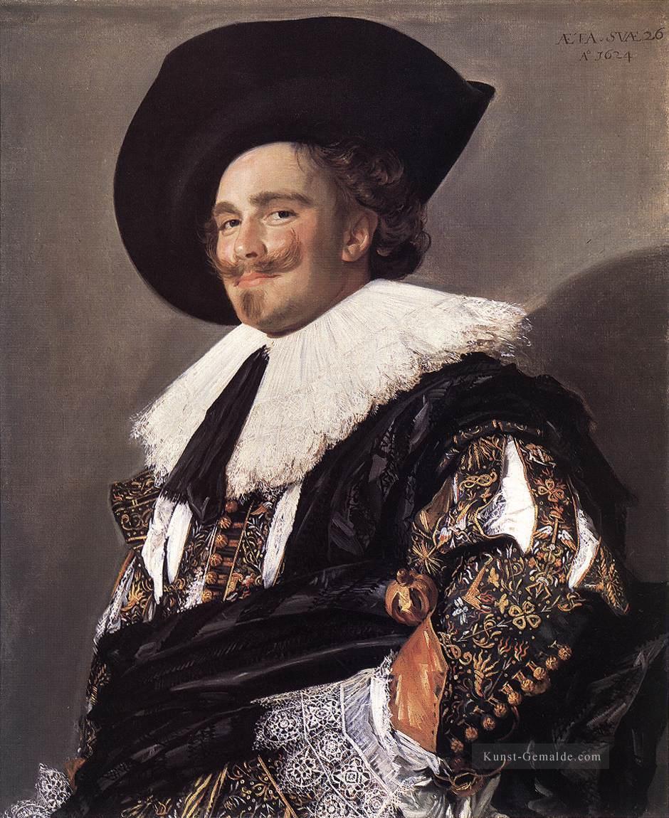 The Laughing Cavalier Porträt Niederlande Goldenes Zeitalter Frans Hals Ölgemälde